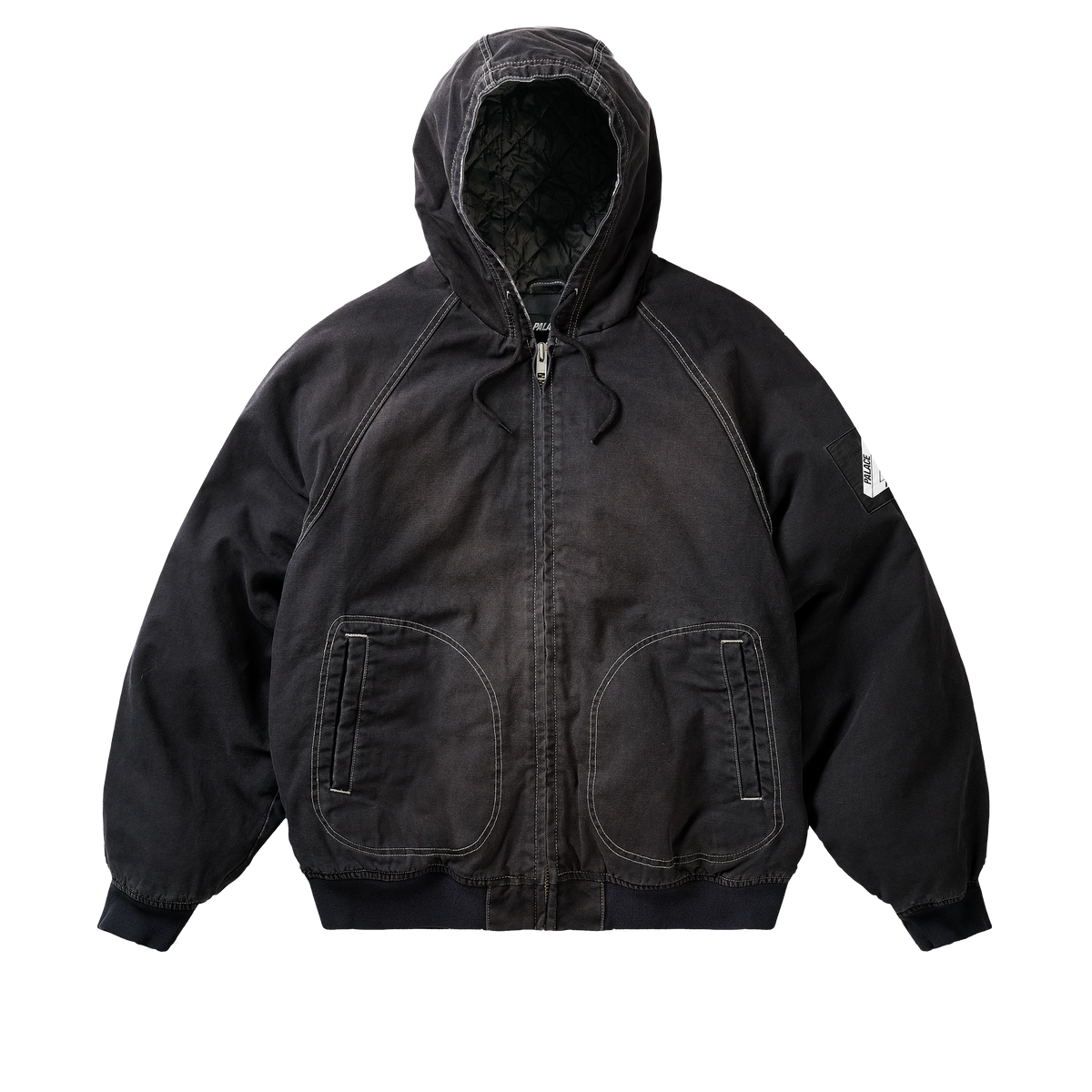Palace Skateboards 10 OZ Hooded Canvas Jacket Black