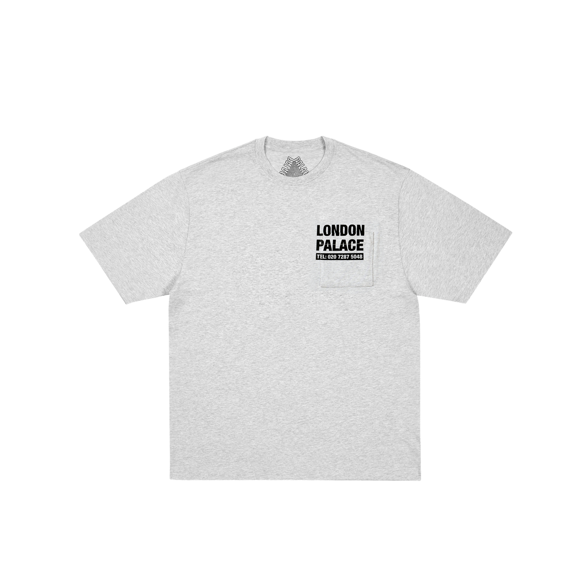 Palace Skateboards SHOP Numbers T-Shirt GREY MARL