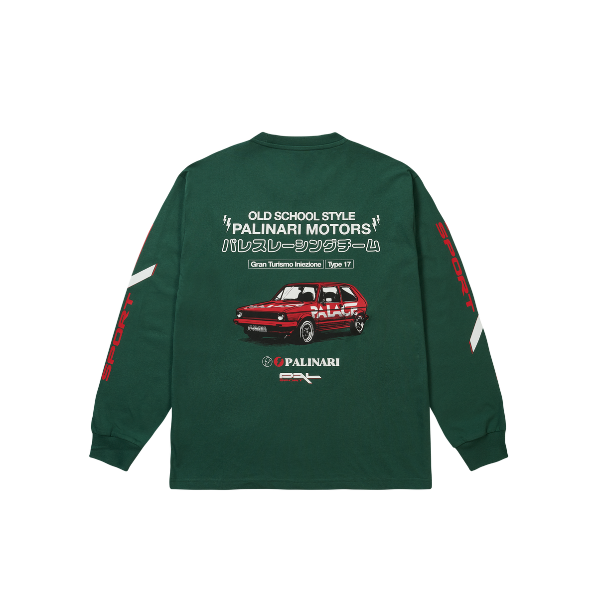 Palace Skateboards Palinari Longsleeve Racey Green