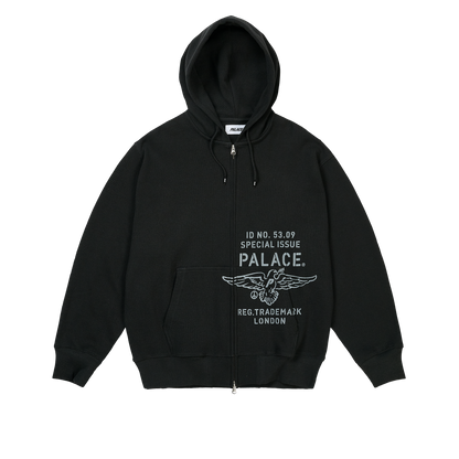 Palace Skateboards DOVE Stamp Waffle ZIP HOOD SNOW CAMO