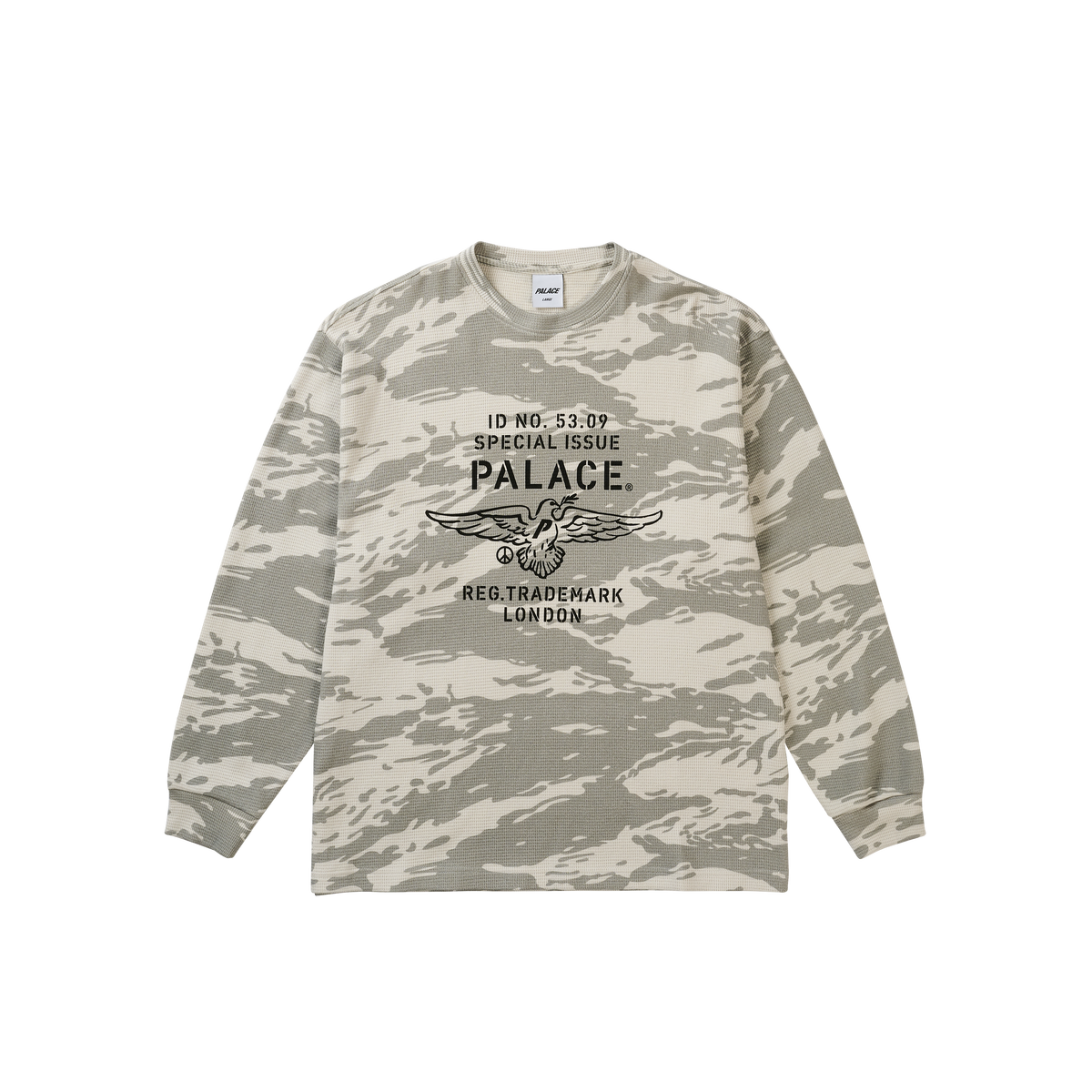 Palace Skateboards DOVE Stamp Waffle Longsleeve ARMY Olive