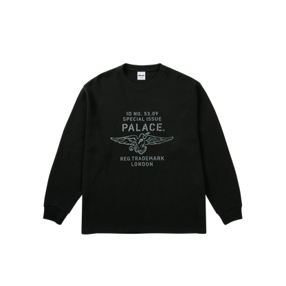 Palace Skateboards DOVE Stamp Waffle Longsleeve Black