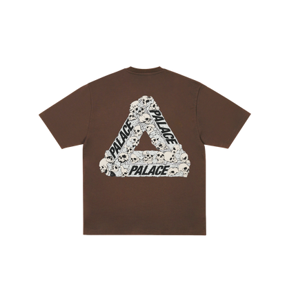 Palace Skateboards Skull TRI T-Shirt Chocco Brown