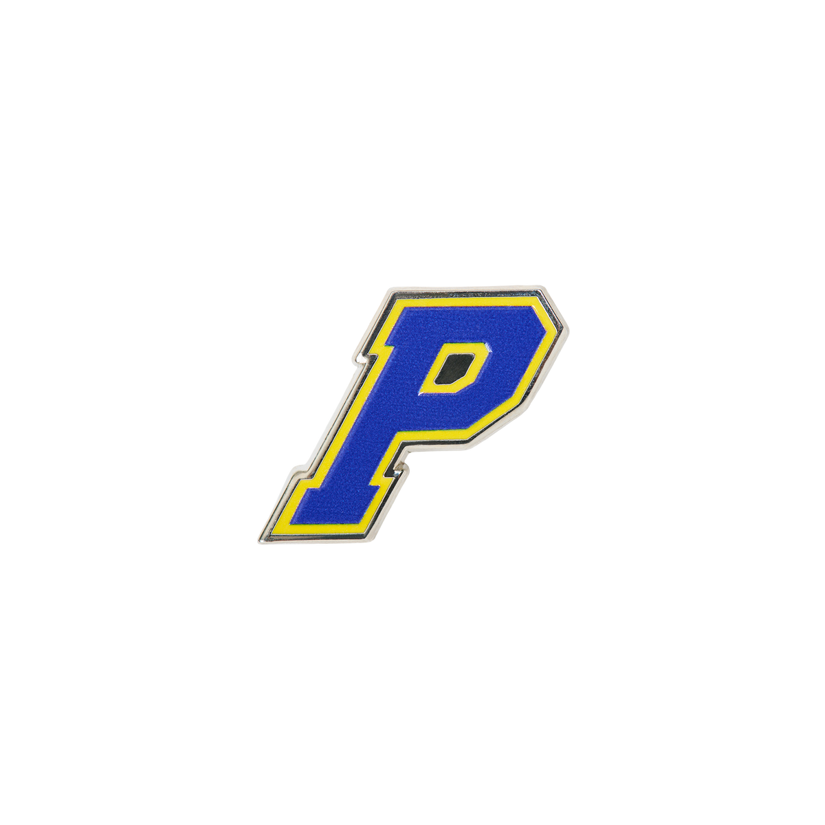 Palace Skateboards College P PIN Badge Yellow / BLUE