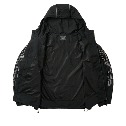 Palace Skateboards Piped Shell Jacket Black