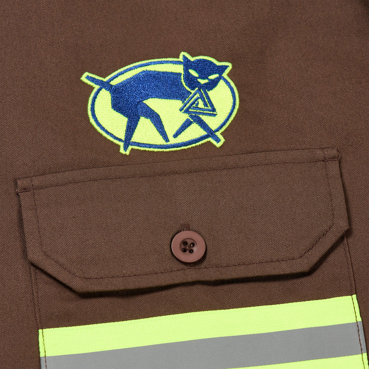 Palace Skateboards Transport Shirt Brown