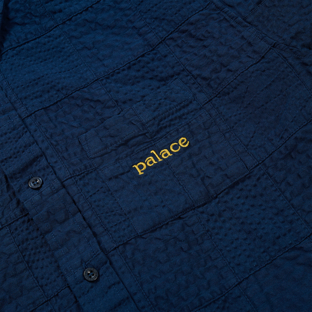 Palace Skateboards SEER Patch Oxford Shirt NAVY