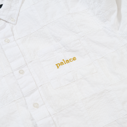 Palace Skateboards SEER Patch Oxford Shirt White
