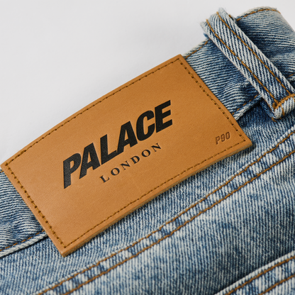 Palace Skateboards P90 Baggy JEAN Light Stonewash