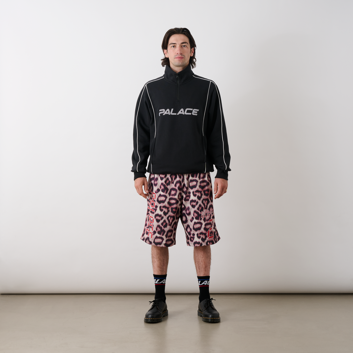 Palace Skateboards Piped 1 / 4 ZIP Black