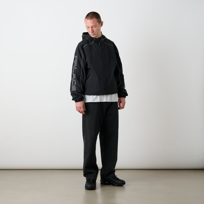 Palace Skateboards Piped Shell Jacket Black