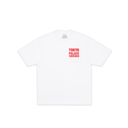 Palace Skateboards SHOP Numbers T-Shirt White