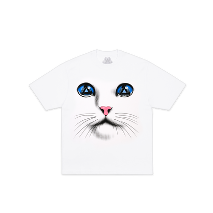 Palace Skateboards CAT FACE T-Shirt Chalky Green