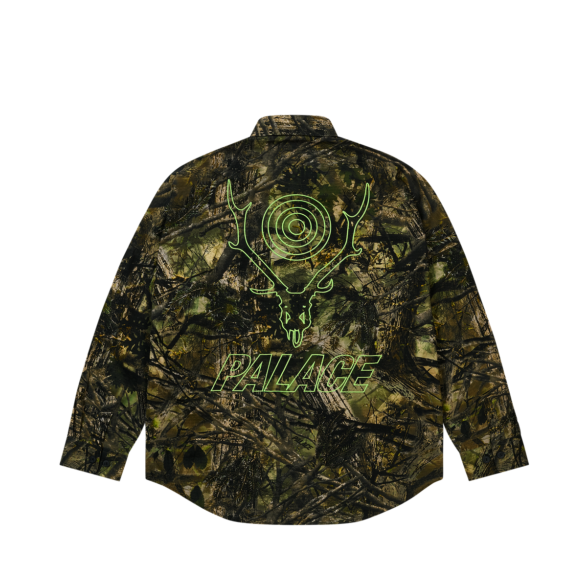 Palace South2 West8 Shirt Olive CAMO
