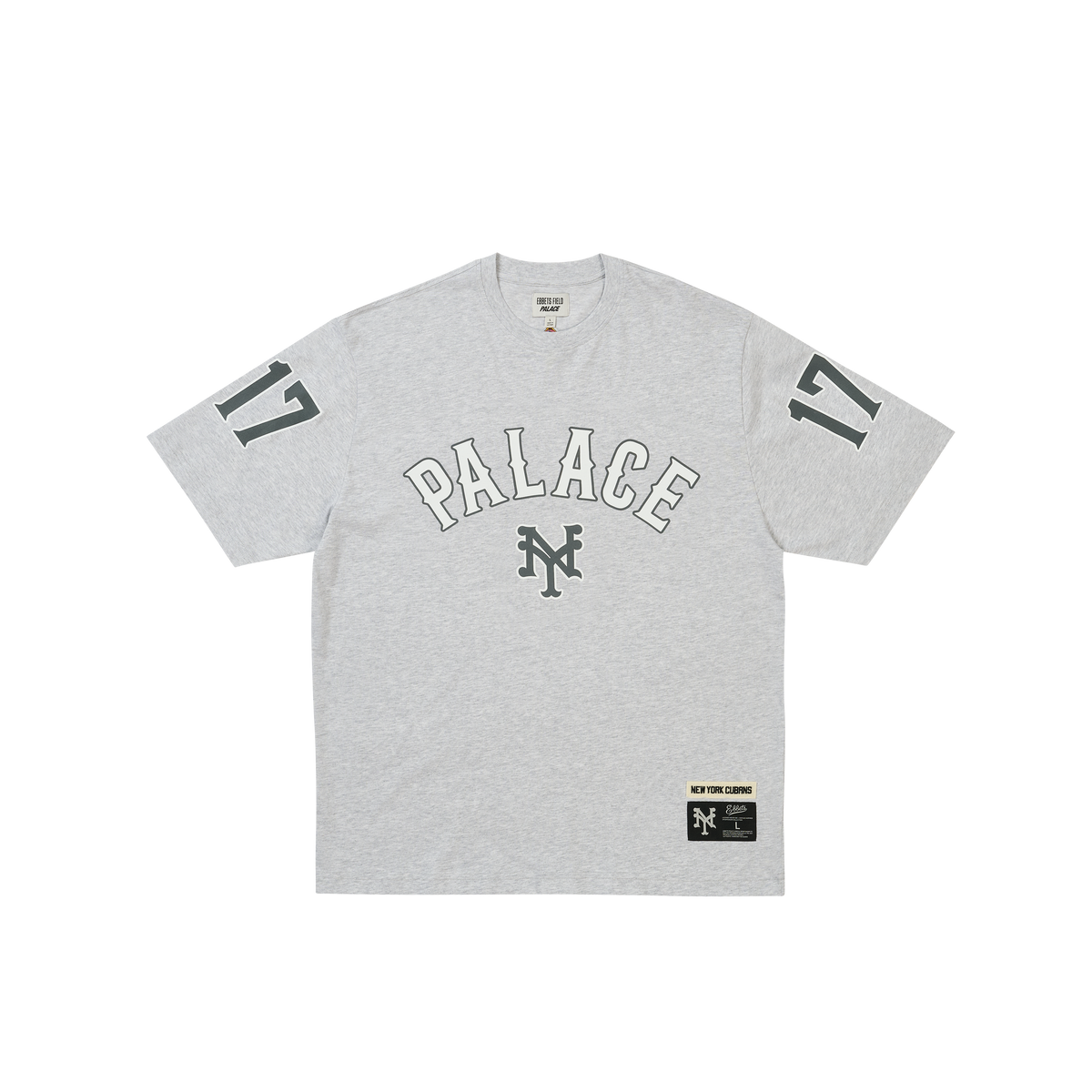 Palace NEW YORK Cubans T-Shirt GREY MARL