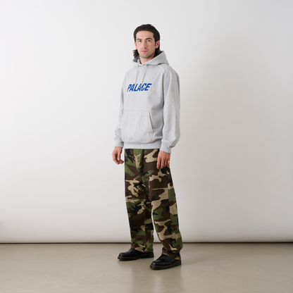 Palace Skateboards LINE IT UP HOOD GREY MARL
