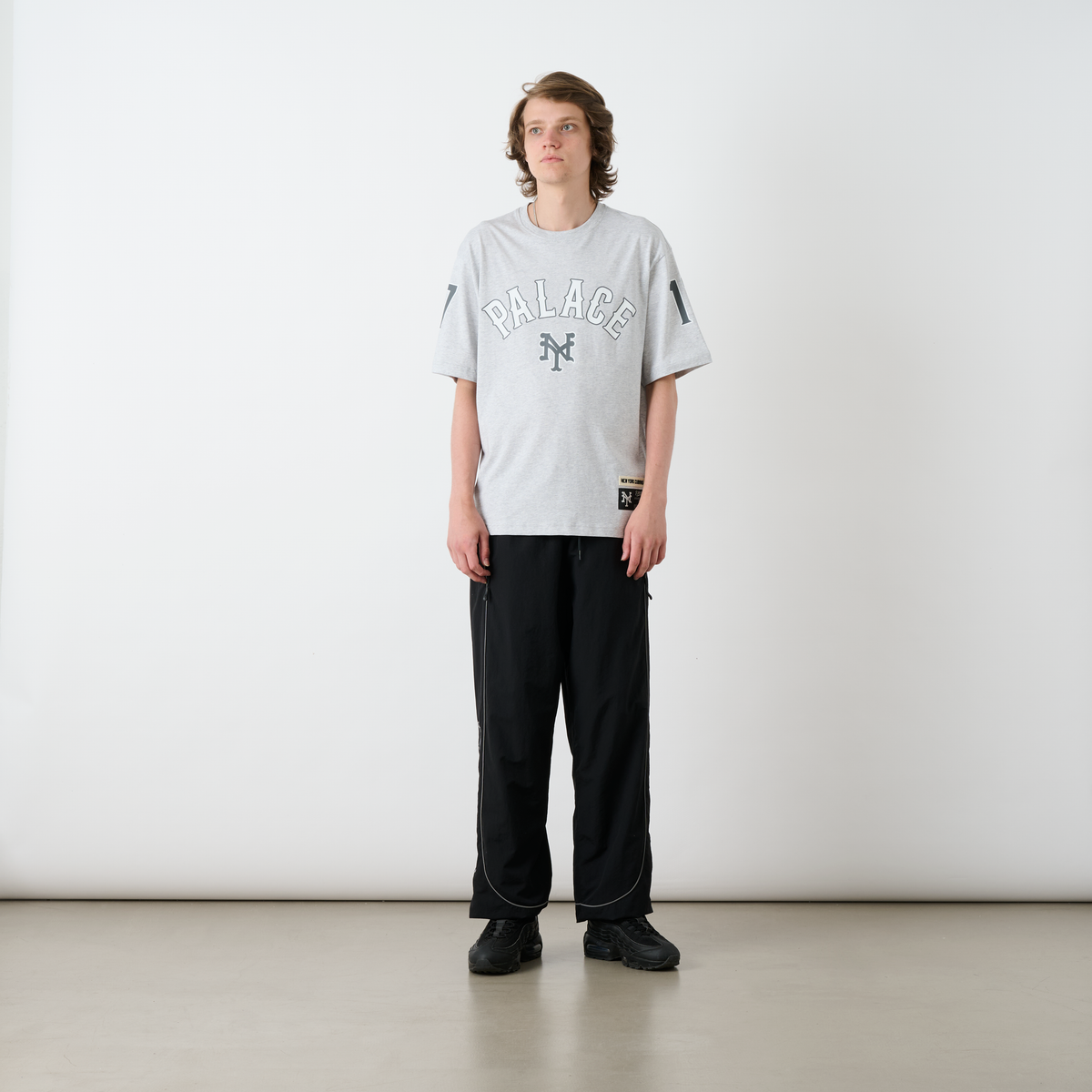 Palace NEW YORK Cubans T-Shirt GREY MARL
