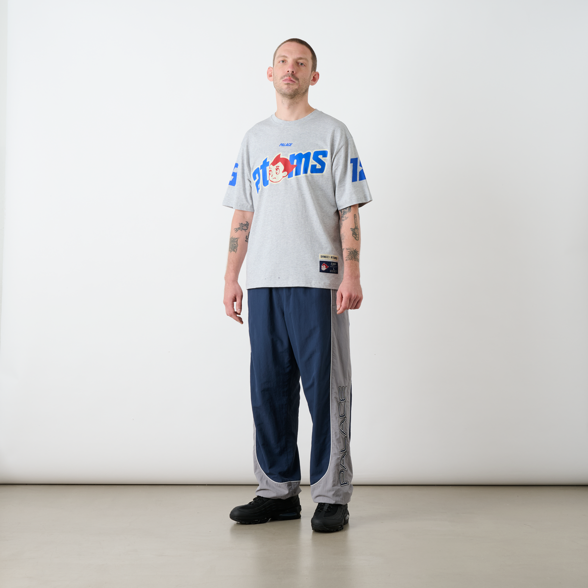 Palace Sankei Atoms T-Shirt GREY MARL