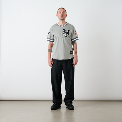 Palace NEW YORK Cubans MESH V-NECK Jersey GREY