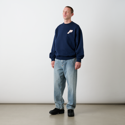 Palace Skateboards P3 Stitch CREW NAVY