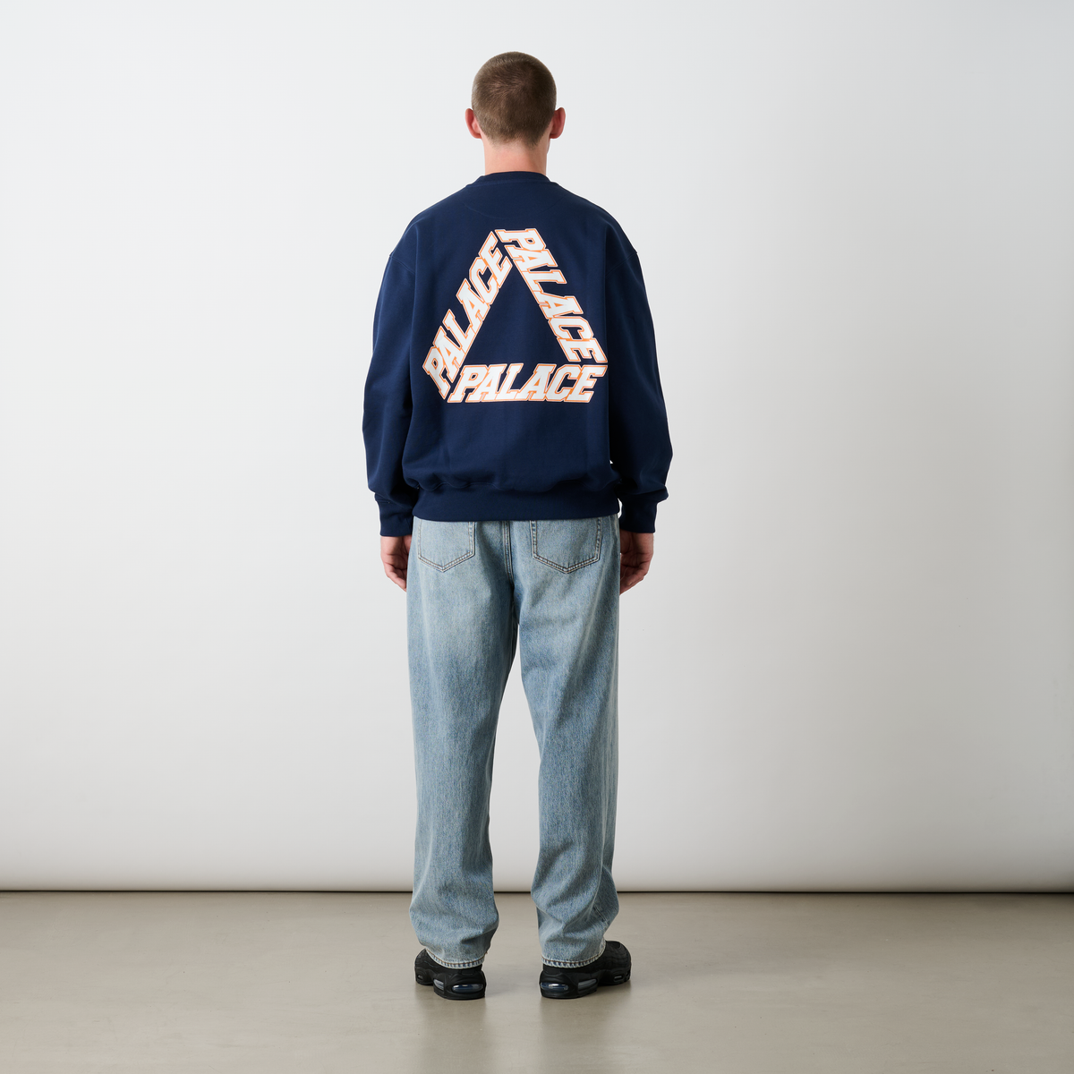 Palace Skateboards P3 Stitch CREW NAVY