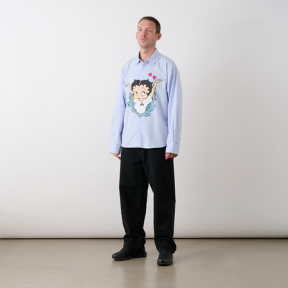 Palace Skateboards Betty BOOP Shirt BABY BLUE