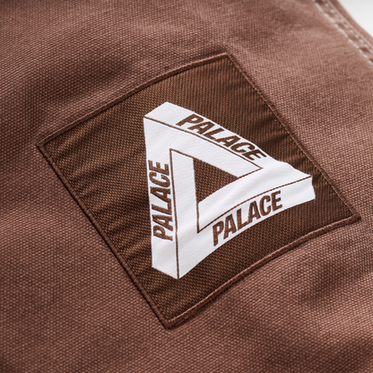 Palace Skateboards 10 OZ Hooded Canvas Jacket Brown