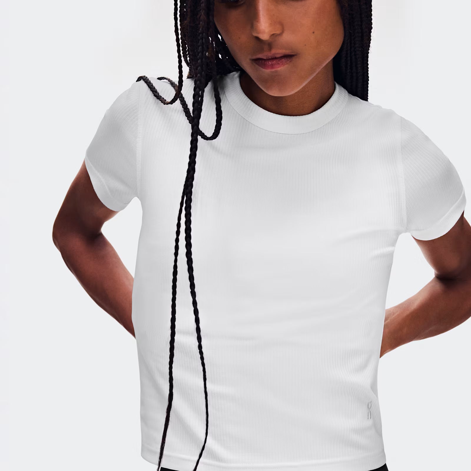 On All-Day Ribbed T-Shirt White (Women'S)
