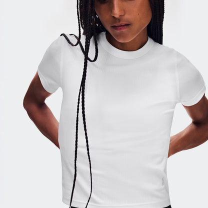 On All-Day Ribbed T-Shirt White (Women'S)