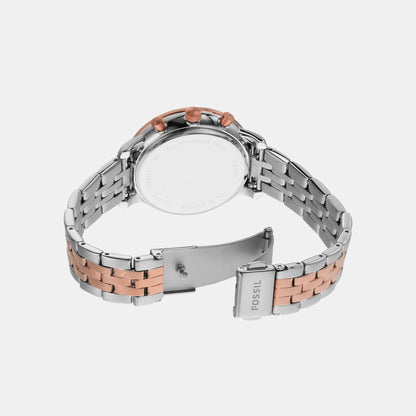 Fossil Neutra Women Quartz Mother Of Pearl Dial Chronograph Stainless Steel Watch Es5279