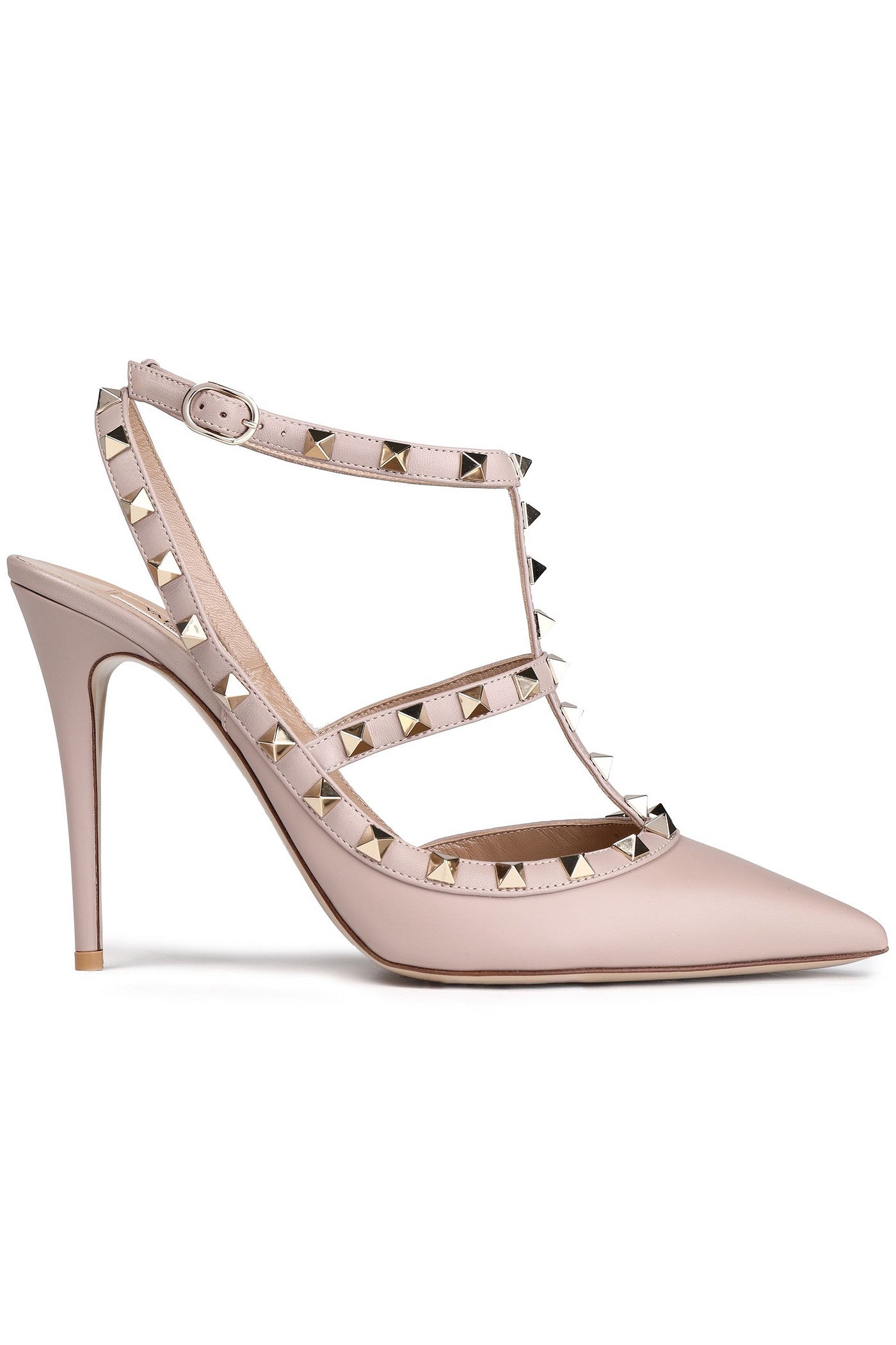 Valentino Garavani Rockstud Leather Pumps Blush Women's