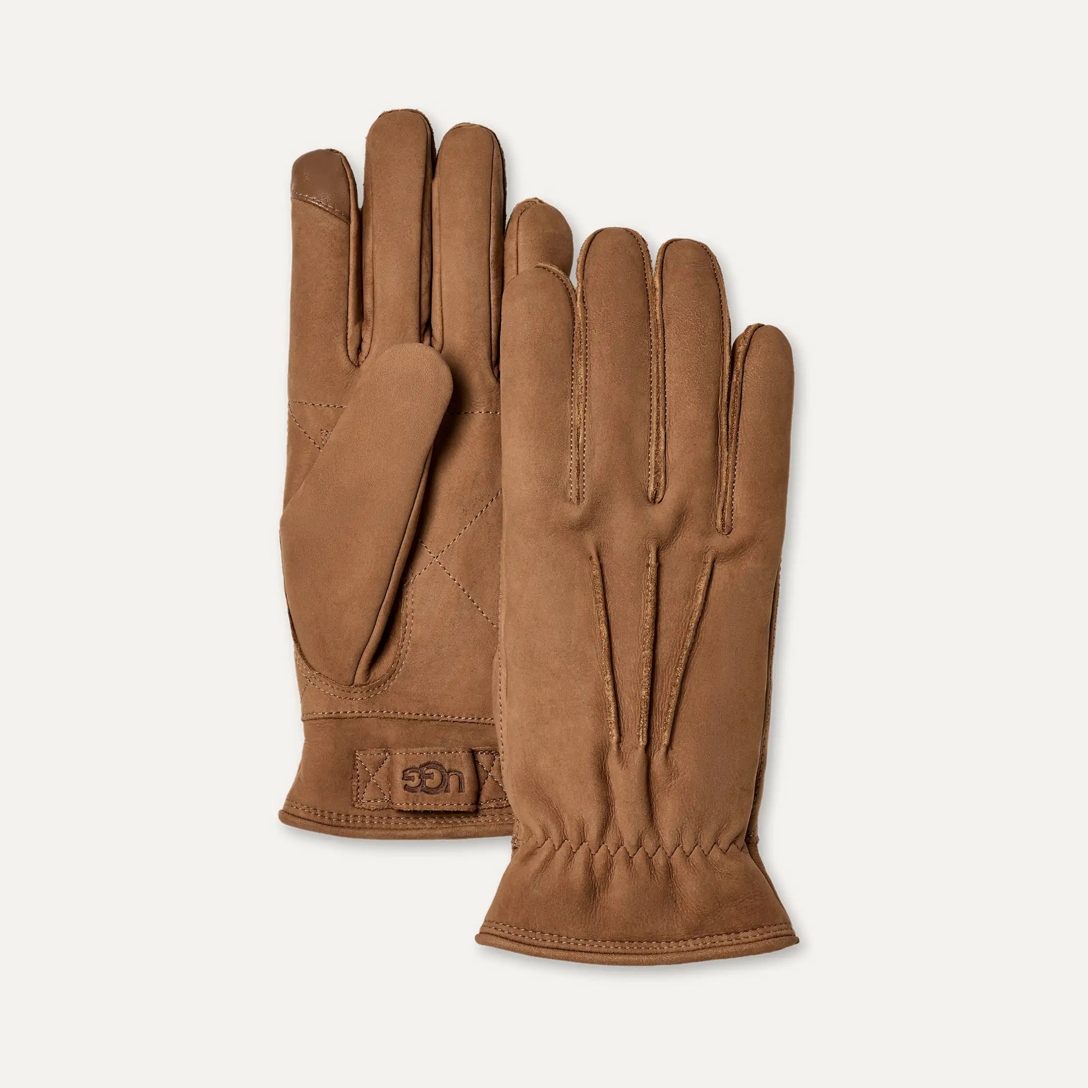 Ugg 3 Point Leather Glove Chestnut