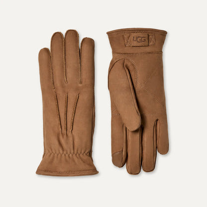 Ugg 3 Point Leather Glove Chestnut