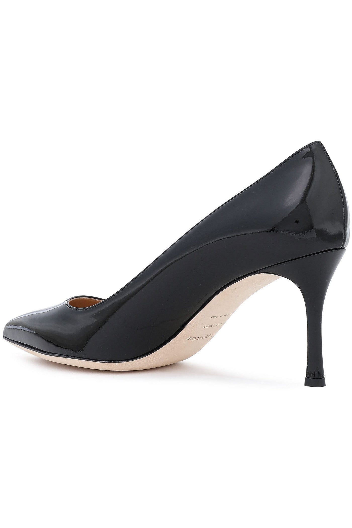 Sergio Rossi Godiva Patent-Leather Pumps Black Women's