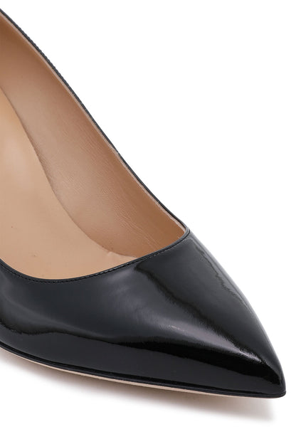 Sergio Rossi Godiva Patent-Leather Pumps Black Women's