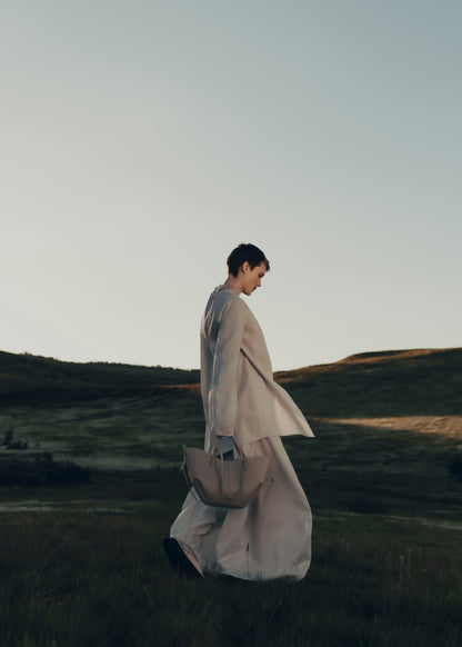 Polene Cyme Mini Textured Taupe