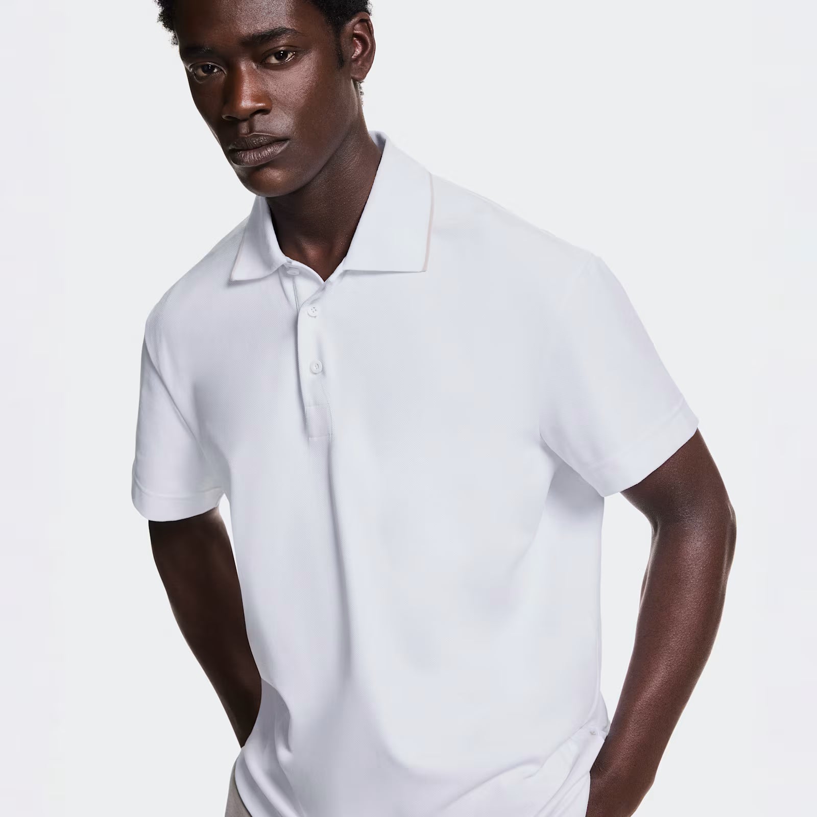 On Courtside Polo White | Sand