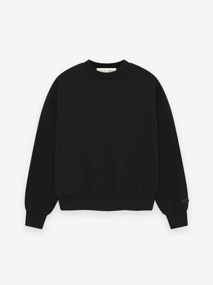 Essentials Classic Crewneck Sweatshirt Jet Black
