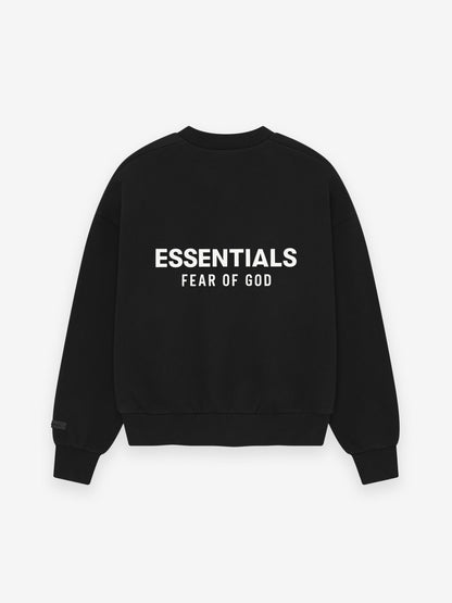 Essentials Classic Crewneck Sweatshirt Jet Black