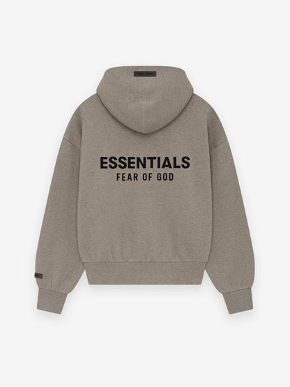Essentials Classic Full  Zip Up Hoodie Homestead Heather