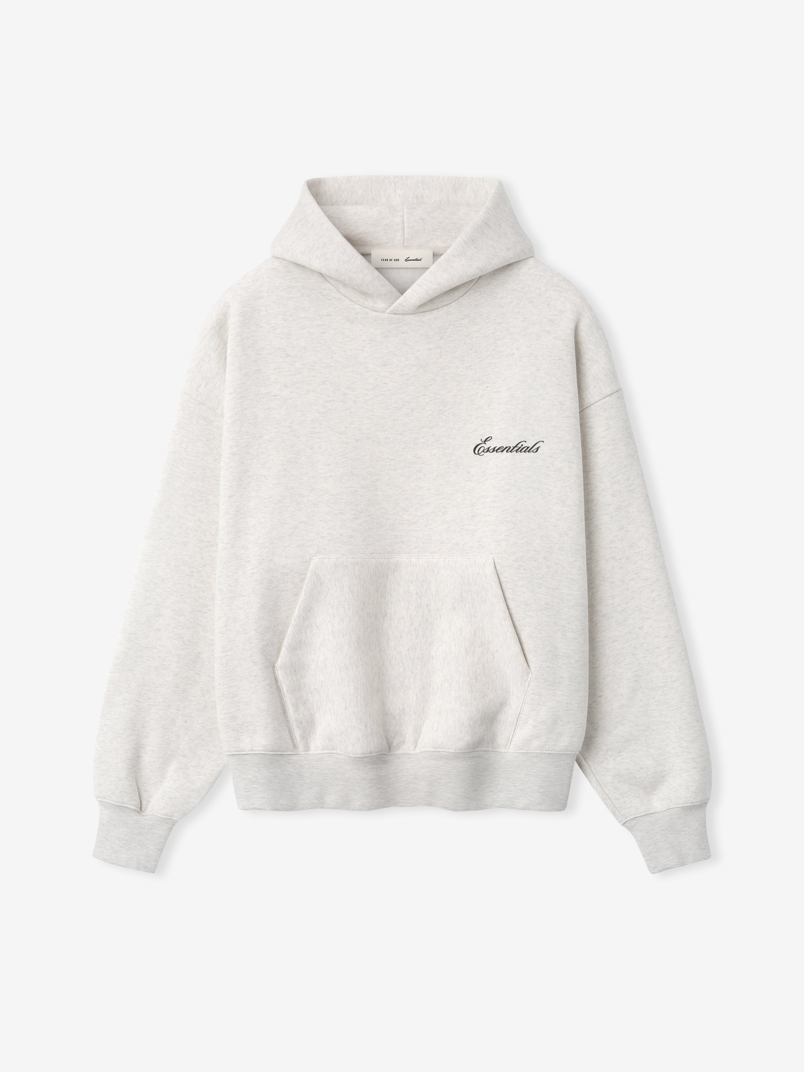 Essentials Signature Ss26 Classic Hoodie Oatmeal Heather