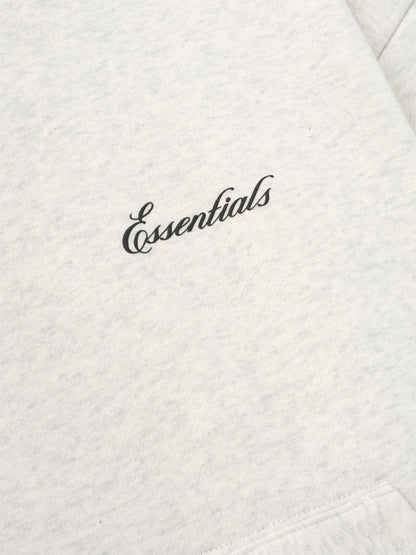 Essentials Signature Ss26 Classic Hoodie Oatmeal Heather