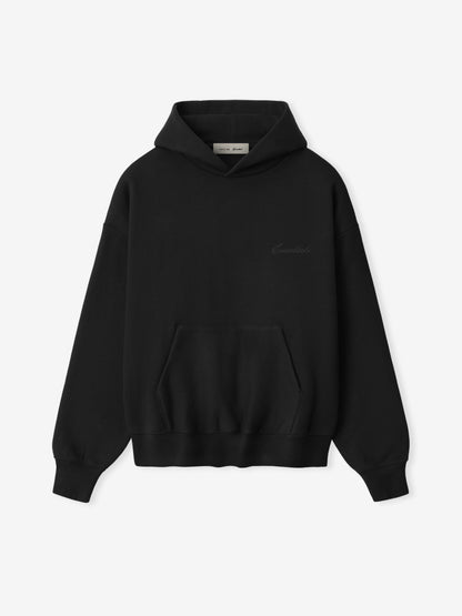 Essentials Signature Ss26 Classic Hoodie Vintage Black