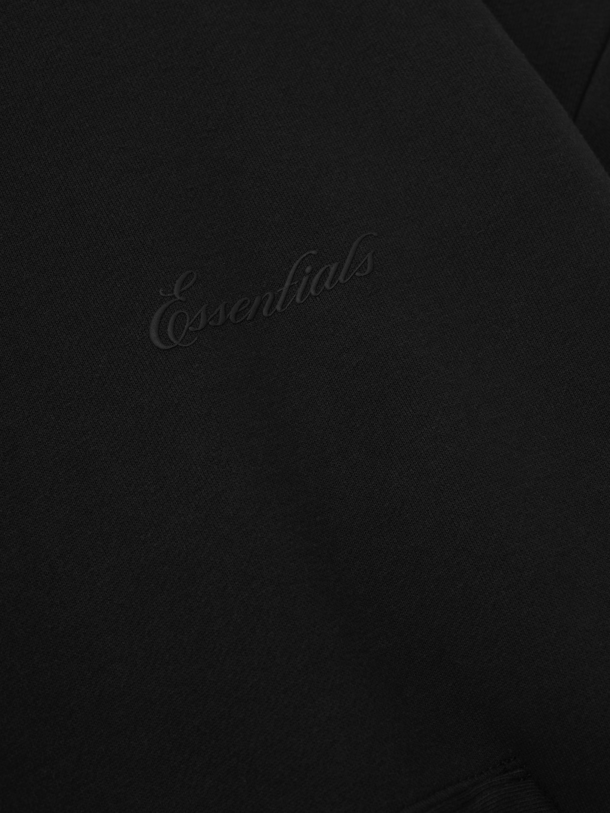 Essentials Signature Ss26 Classic Hoodie Vintage Black