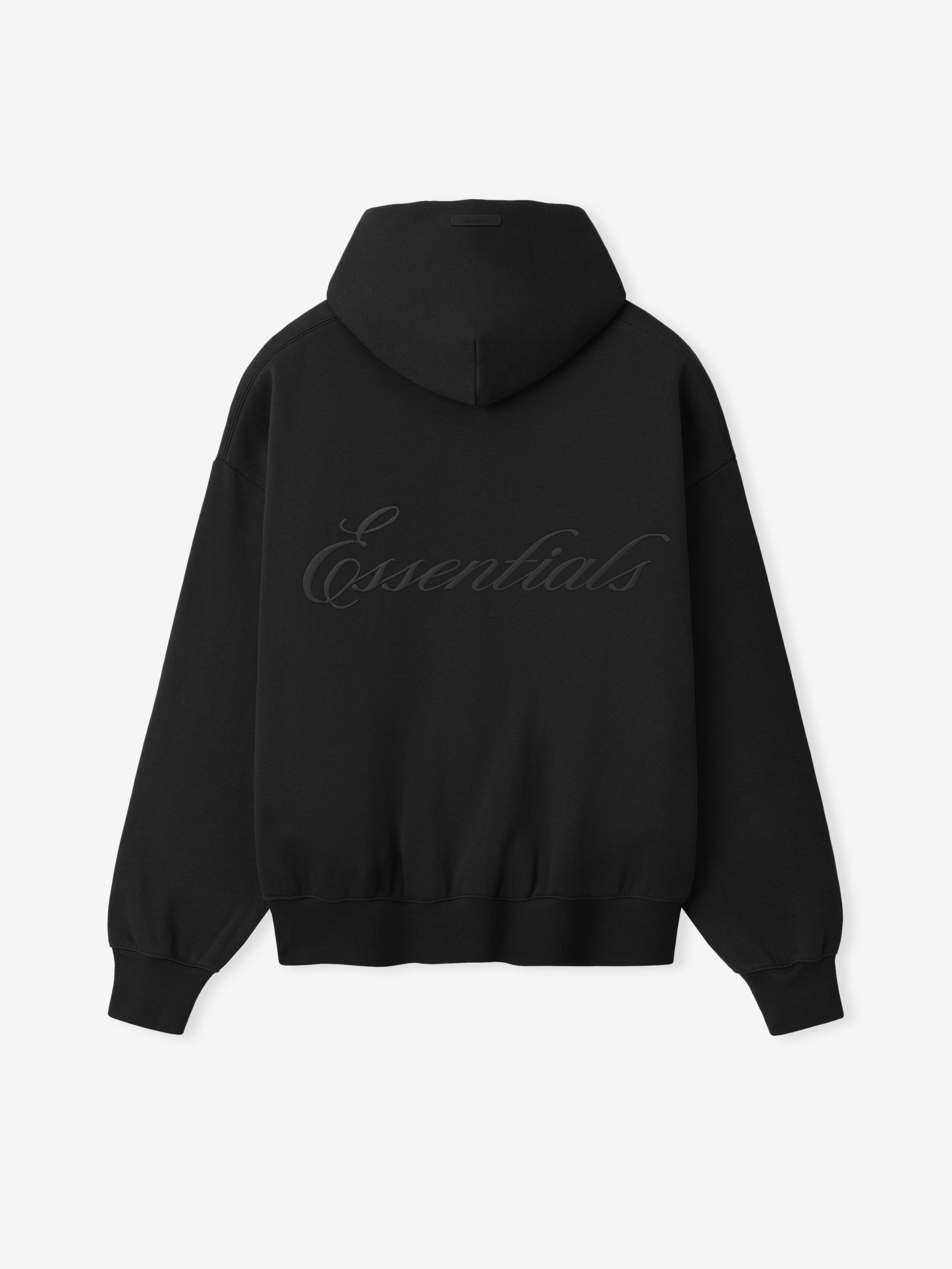 Essentials Signature Ss26 Classic Zip-Up Hoodie Vintage Black