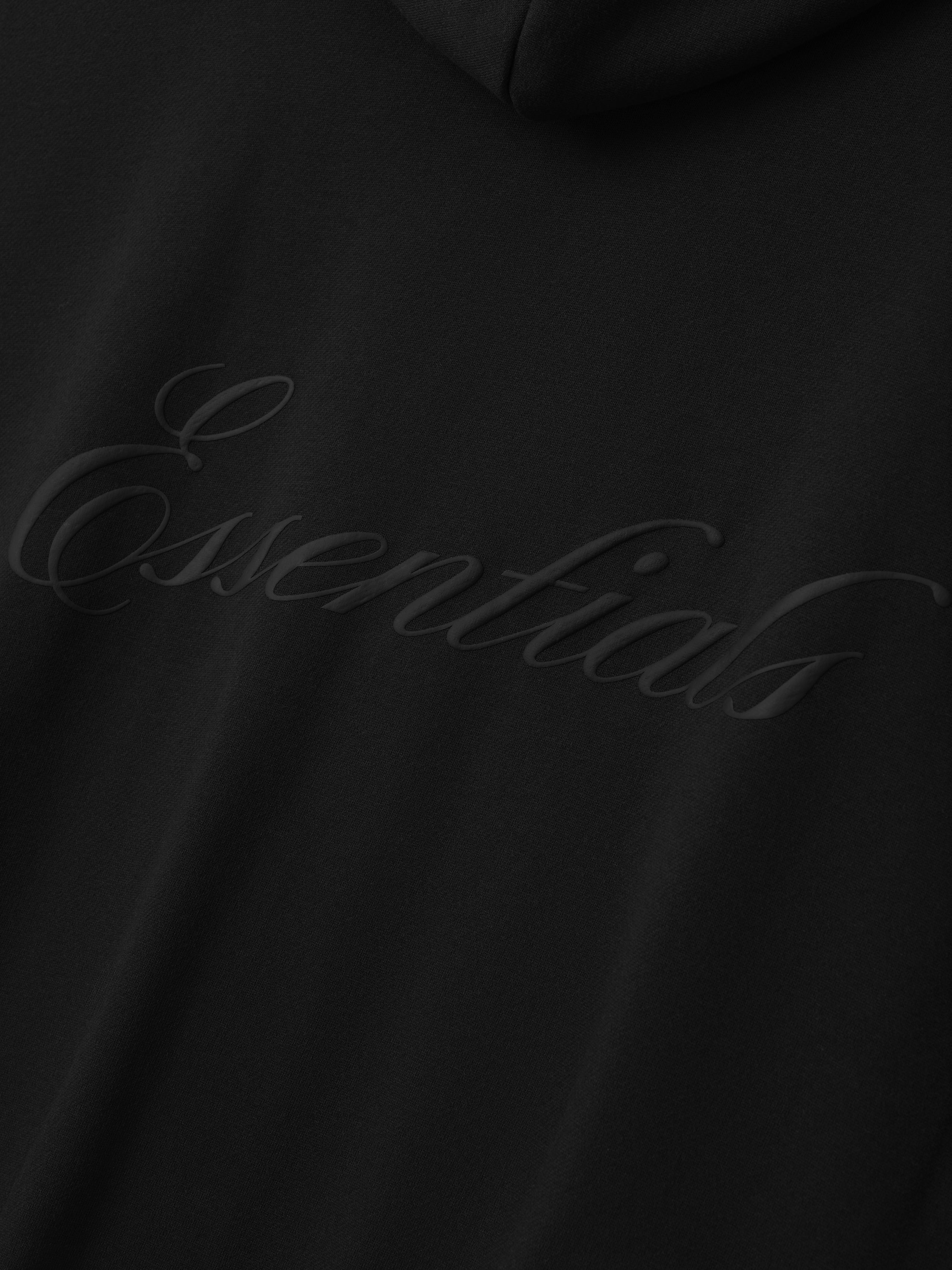 Essentials Signature Ss26 Classic Zip-Up Hoodie Vintage Black
