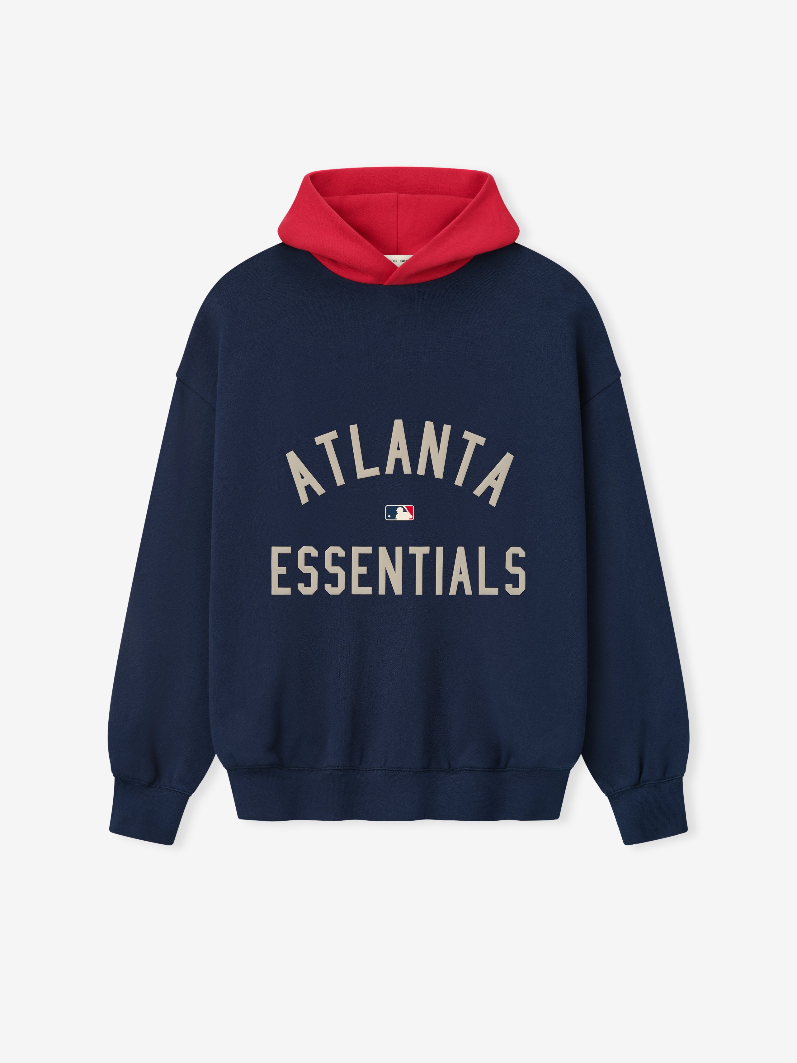 Essentials Braves Sport Hoodie Navy/Red