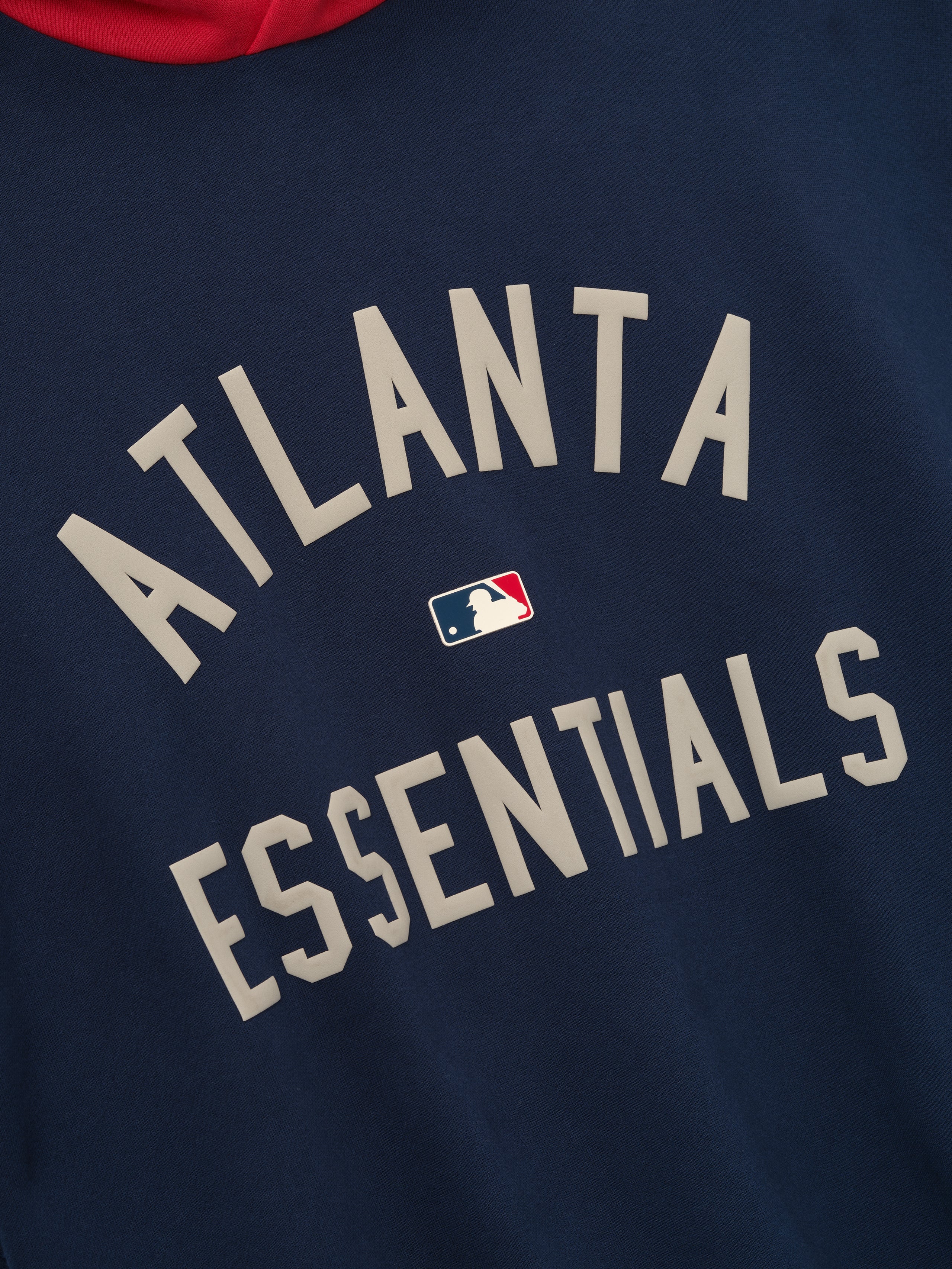Essentials Braves Sport Hoodie Navy/Red