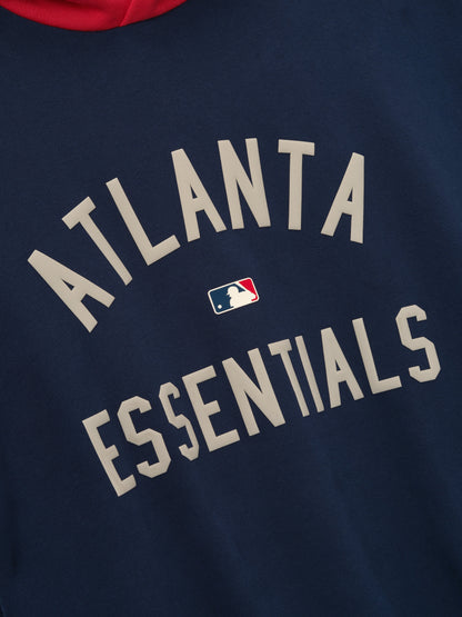 Essentials Braves Sport Hoodie Navy/Red