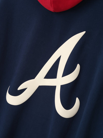 Essentials Braves Sport Hoodie Navy/Red